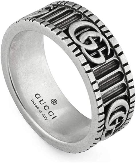 anillo gucci plata hombre|Joyería de plata para Hombre .